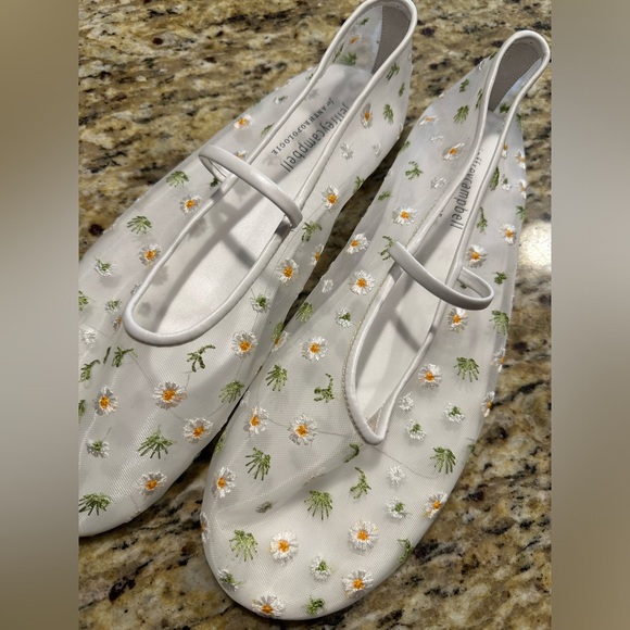 Jeffrey Campbell Anthropologie Mesh Mary Jane Flats Size 8 - Picture 1 of 4